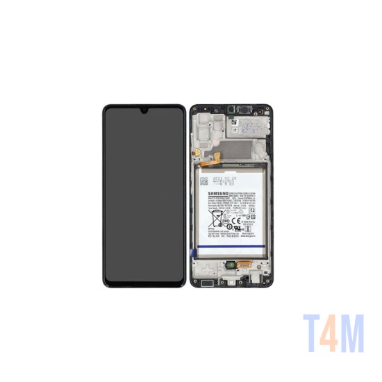 TOUCH+DISPLAY WITH FRAME AND BATTERY SAMSUNG GALAXY A32 4G 2021/A325 6.4" SERVICE PACK BLACK